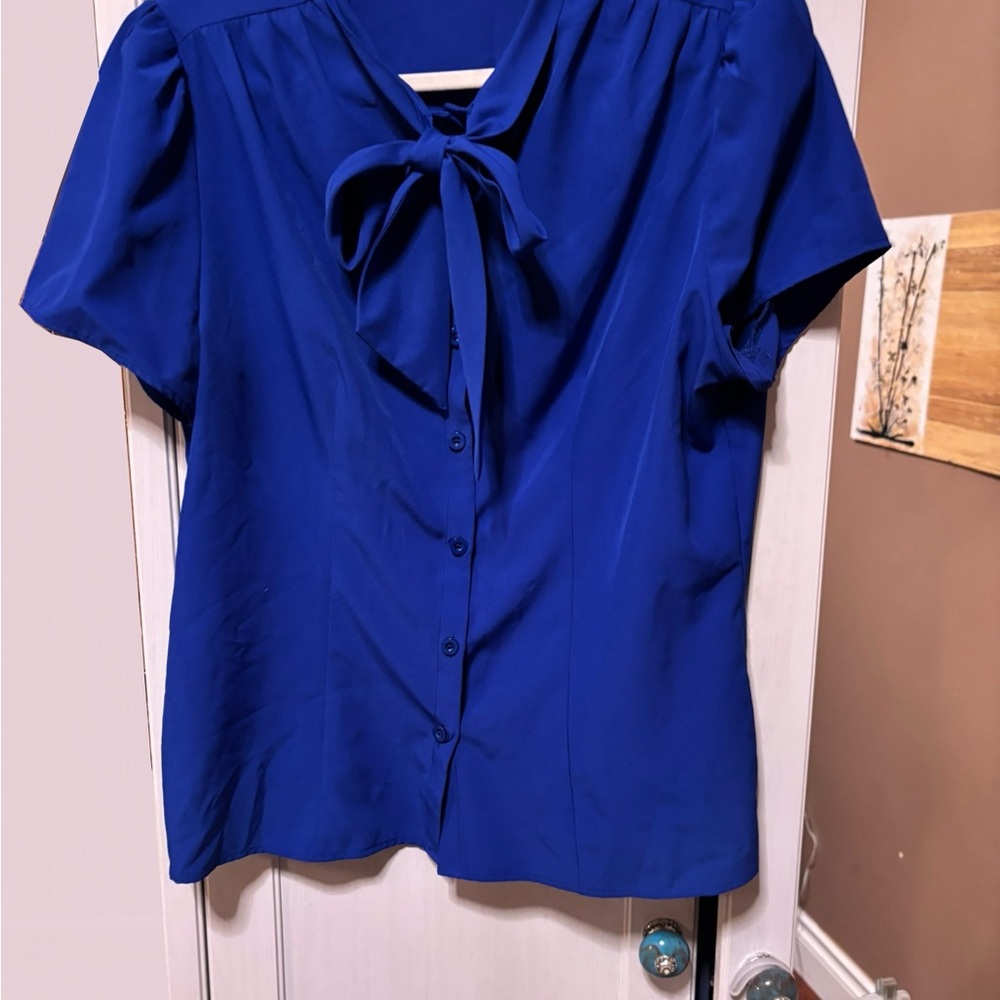 Elegant Blue Women's Top